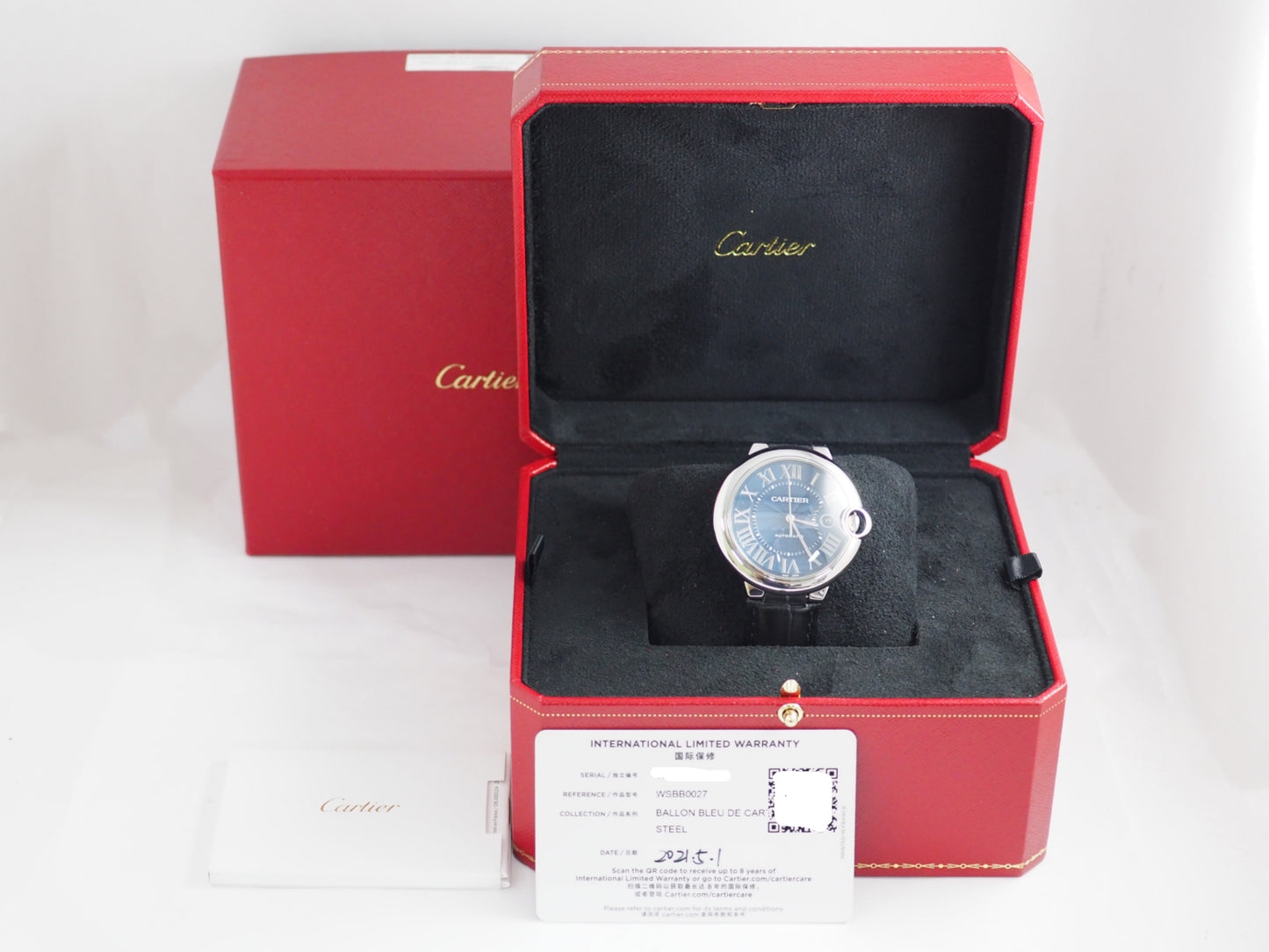 カルティエ バロン ブルー Ballon Bleu De Cartier WSBB0027 Please read all DESCRIPTION before purchase【*Credit cards cannot be used for purchases from overseas.】