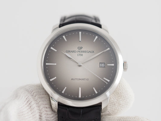 ジラール・ペルゴ 1966 40MM 49555 Dial is between gray and brown Please read all DESCRIPTION before purchase【*Credit cards cannot be used for purchases from overseas.】