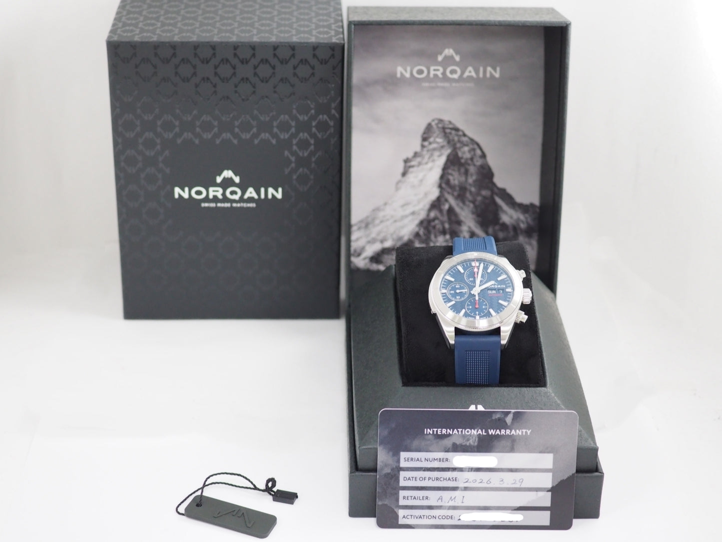 ノルケイン Like Unused Adventure Chrono Day/Date N1500.17S04.A01 Please read all DESCRIPTION before purchase【*Credit cards cannot be used for purchases from overseas.】
