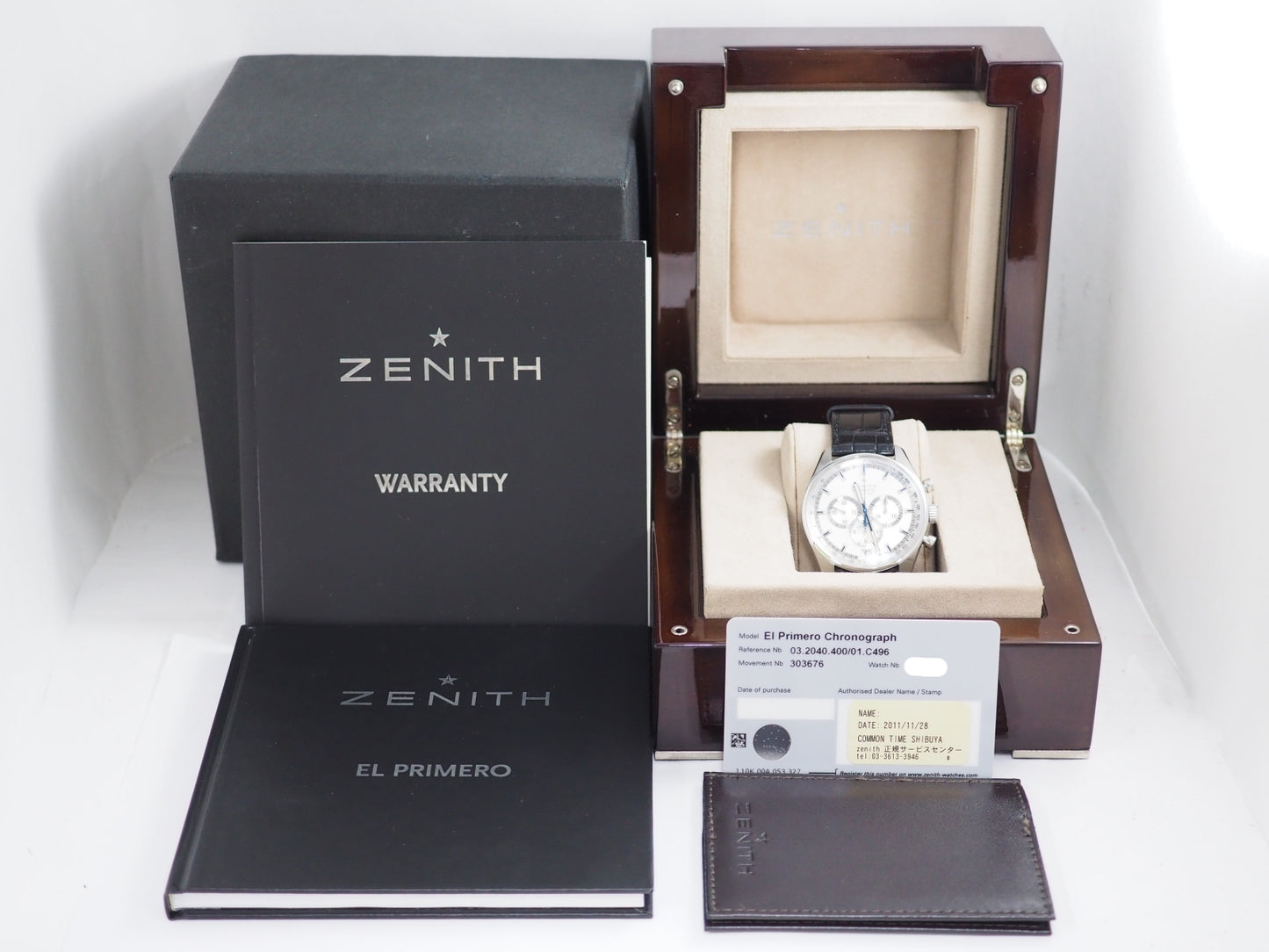 ゼニス エル・プリメロ 36'000 VpH El Primero VPH Chronograph 03.2040.400 Please read all DESCRIPTION before purchase Please read all DESCRIPTION before purchase【*Credit cards cannot be used for purchases from overseas.】