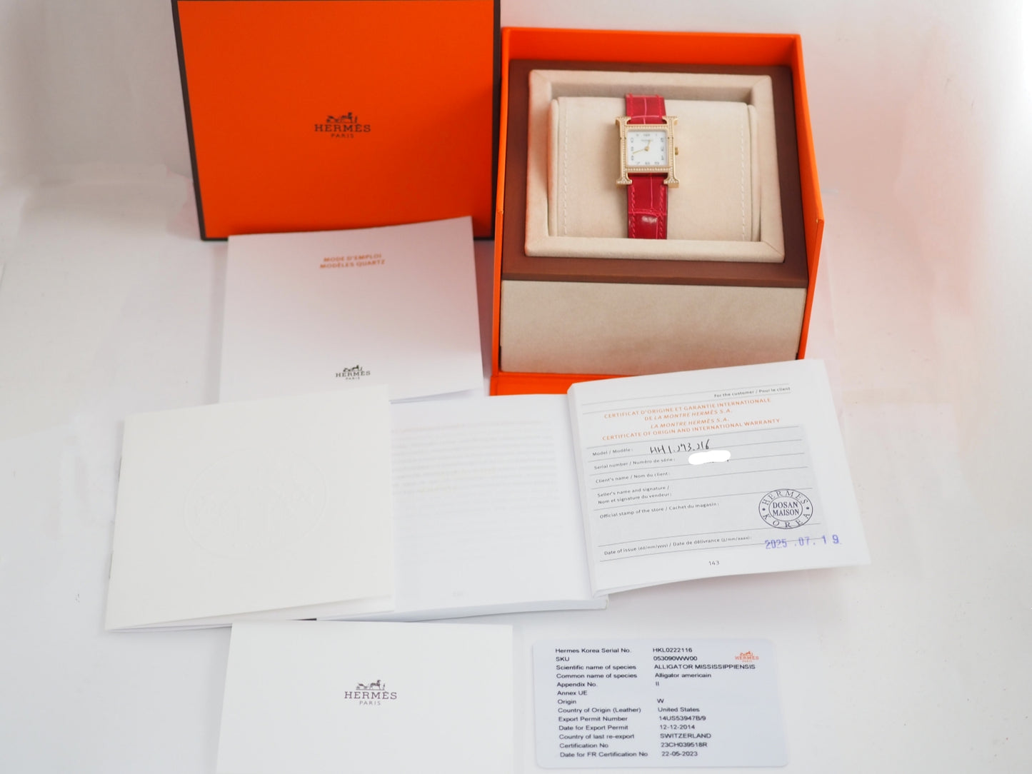 エルメス ホイヤー H Heure H HH1.273 Please read all DESCRIPTION before purchase【*Credit cards cannot be used for purchases from overseas.】