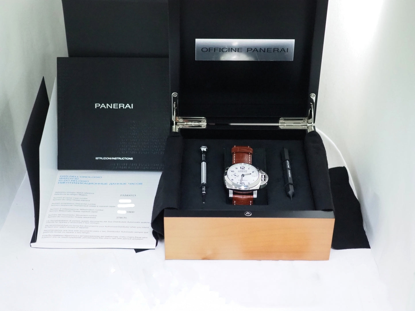パネライ ルミノール マリーナ 1950 3デイズ オートマチック Luminor Marina PAM00523 Number S Please read all DESCRIPTION before purchase【*Credit cards cannot be used for purchases from overseas.】