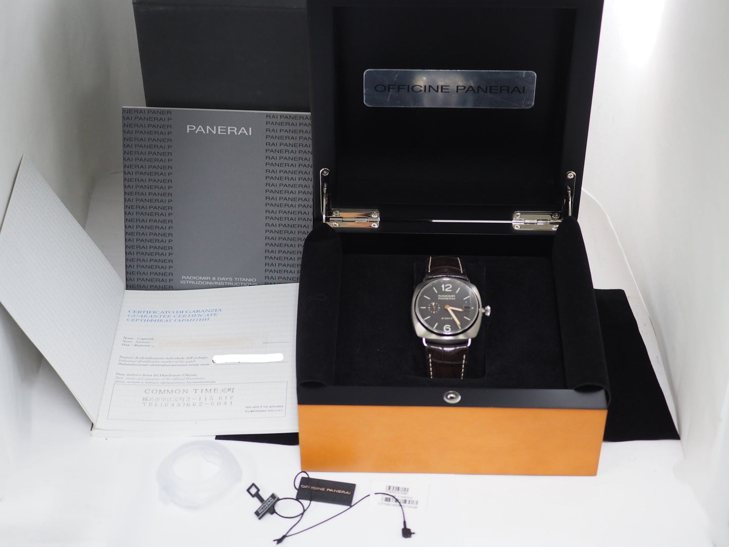 パネライ ラジオミール8デイズ Radiomir 8 Days PAM00346 Number P Dial color is more like grey Please read all DESCRIPTION before purchase【*Credit cards cannot be used for purchases from overseas.】