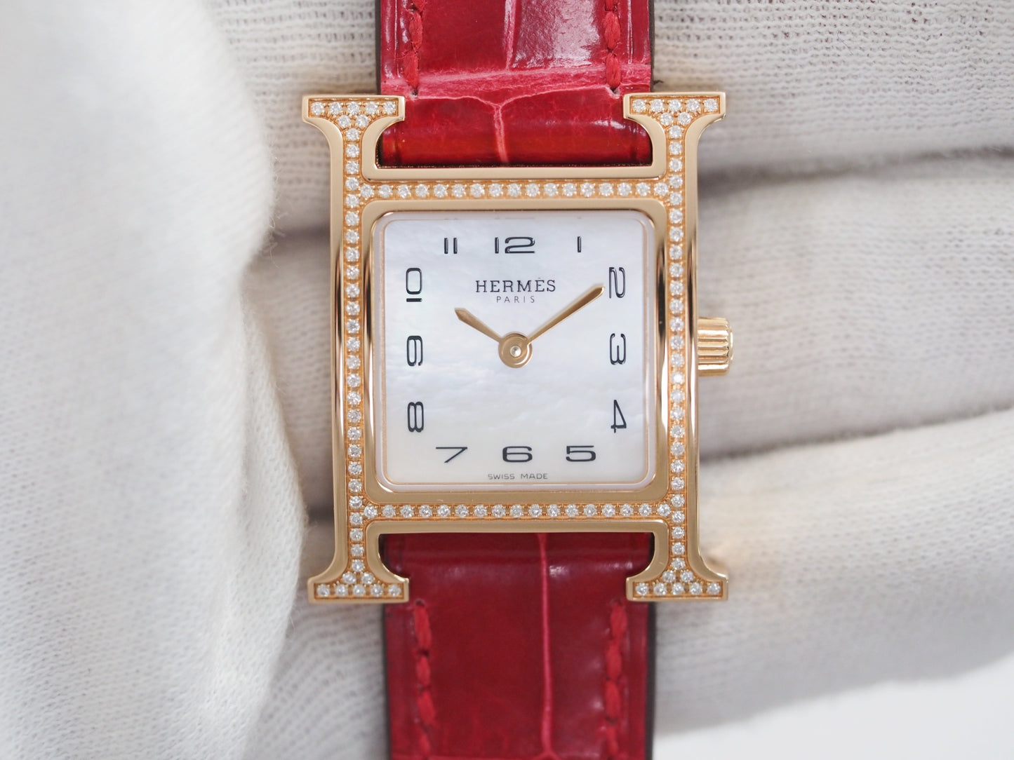 エルメス ホイヤー H Heure H HH1.273 Please read all DESCRIPTION before purchase【*Credit cards cannot be used for purchases from overseas.】