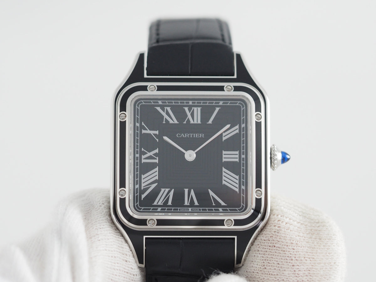 カルティエ サントス デュモン Santos Dumont Black Lacquer WSSA0046 【*Credit cards cannot be used for purchases from overseas.】