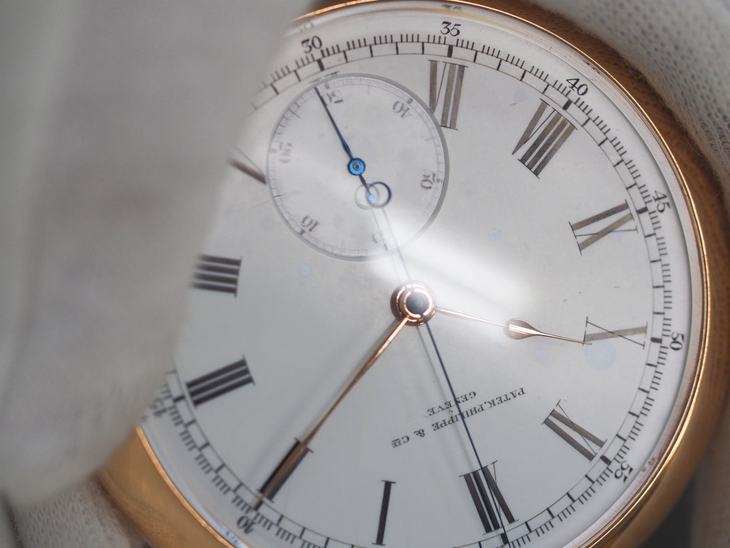 パテック フィリップ 懐中時計 With archive K18 Pocket Watch Chronograph Please read all DESCRIPTION before purchase【*Credit cards cannot be used for purchases from overseas.】
