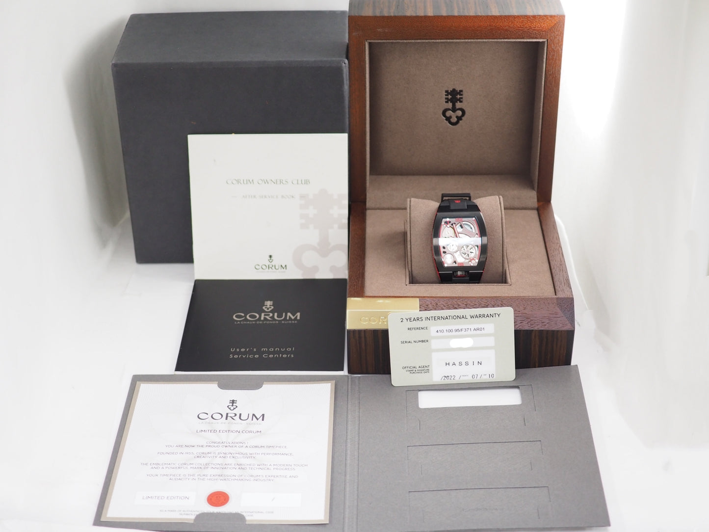 コルム Like New Lab Limited to 99 410.100.95 Please read all DESCRIPTION before purchase【*Credit cards cannot be used for purchases from overseas.】