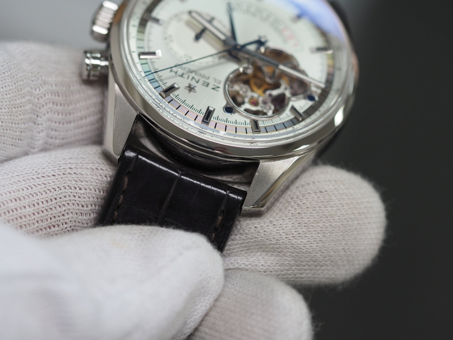 ゼニス クロノマスター El Primero Chronomaster Power Reserve 03.2080.4021 Please read all DESCRIPTION before purchase【*Credit cards cannot be used for purchases from overseas.】