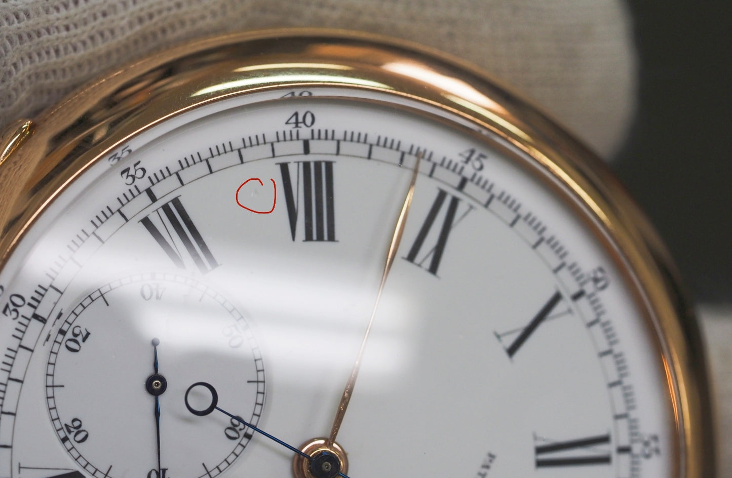 パテック フィリップ 懐中時計 With archive K18 Pocket Watch Chronograph Please read all DESCRIPTION before purchase【*Credit cards cannot be used for purchases from overseas.】