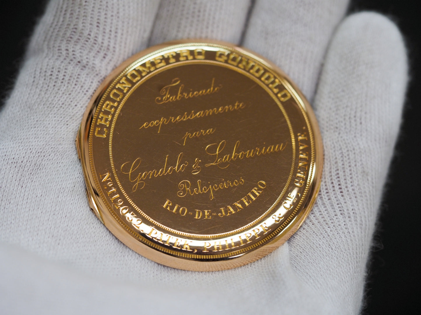 パテック フィリップ 懐中時計 With archive K18 Pocket Watch Chronograph Please read all DESCRIPTION before purchase【*Credit cards cannot be used for purchases from overseas.】