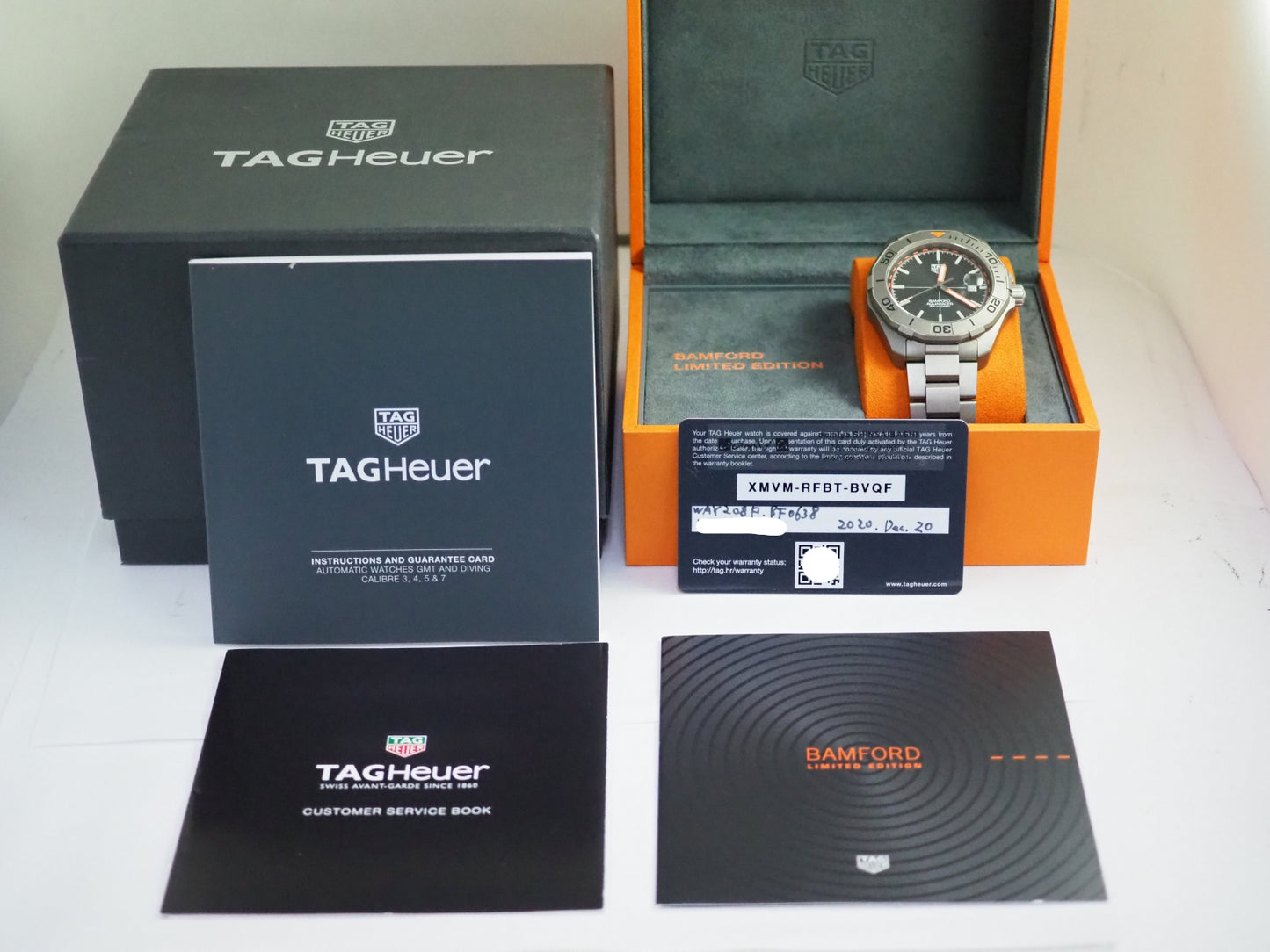 タグ・ホイヤー アクアレーサー 300M Top Condition Bamford Limited Edition Aquaracer WAY208F Please read all DESCRIPTION before purchase【*Credit cards cannot be used for purchases from overseas.】