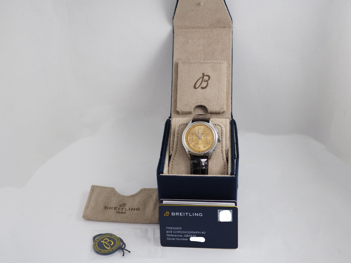 ブライトリング Unused Premier B09 Chronograph AB0930 Please read all DESCRIPTION before purchase【*Credit cards cannot be used for purchases from overseas.】
