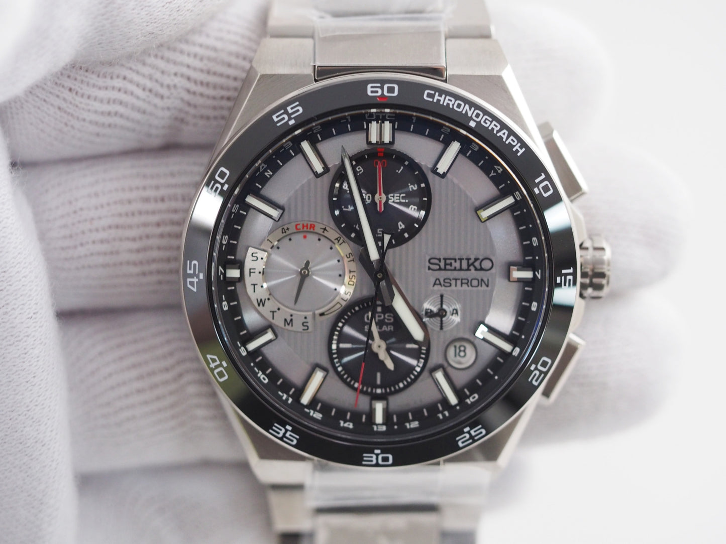 セイコー Chronograph New Condition Dual Time Chronograph Satellite Radio SBXC153 5X83-0AA0-1 Please read all DESCRIPTION before purchase【*Credit cards cannot be used for purchases from overseas.】