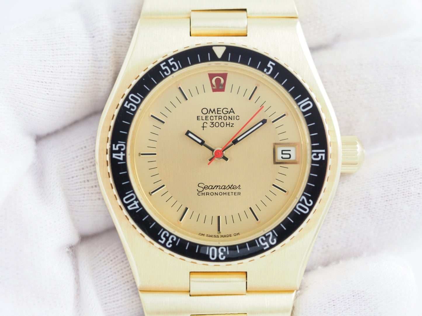 オメガ シーマスター Serviced and polished by Omega Seamaster Electronic Chronometer 198.0005 Please read all DESCRIPTION before purchase【*Credit cards cannot be used for purchases from overseas.】