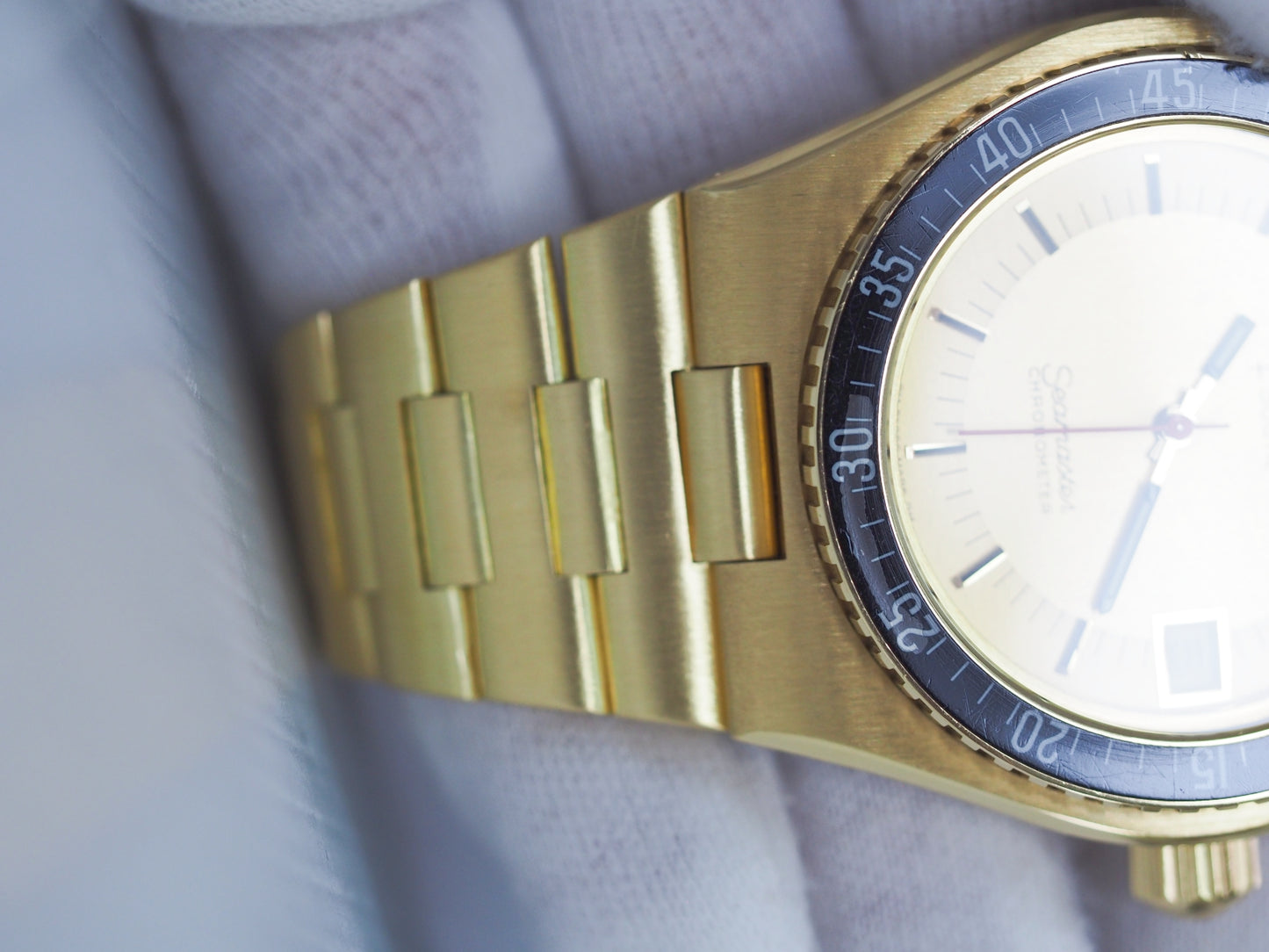 オメガ シーマスター Serviced and polished by Omega Seamaster Electronic Chronometer 198.0005 Please read all DESCRIPTION before purchase【*Credit cards cannot be used for purchases from overseas.】