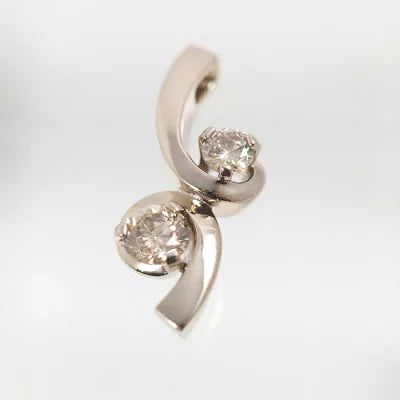 KASHIKEY カシケイ FLOAT フロート ブラウンダイヤモンド 0.30ct　K18ブラウンゴールド ペンダントトップ