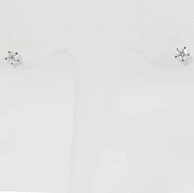 festaria フェスタリア K18WG Wish upon a star ダイヤモンド0.128ct×2 ピアス ジュエリーIDカード×2・ケース付