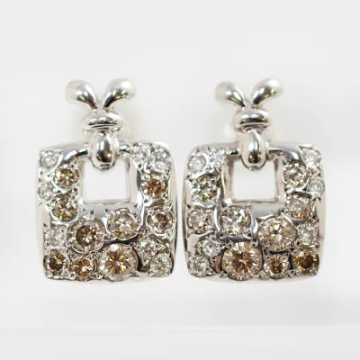 KASHIKEY カシケイ ブラウンダイヤモンド0.7ct K18ホワイトゴールド ピアス