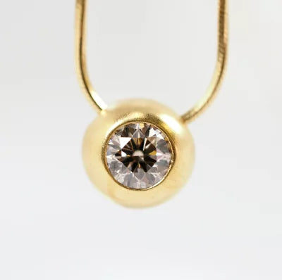KASHIKEY カシケイ The Origin of SPECIES スピーシーズ K18イエローゴールド ブラウンダイヤ0.30ct ネックレス