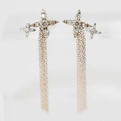 KASHIKEY カシケイ NAKID ネイキッド ピアス K18BG/Pt900 ブラウンダイヤ0.30ct ダイヤ0.05ct キャッチ社外
